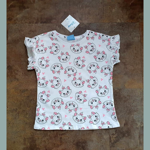 TU Mädchen T-Shirt Disney Marie Aristocats kurzarm neu 4-5/104-110