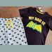 George Jungen Set Schlafanzug Pyjama Batman T-Shirt Shorts grau schwarz 4-5/104-110
