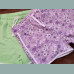 George Mädchen Set 2 Shorts Hosen Bermudas Blumen pastell lila grün neu