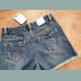 Next Mädchen Shorts Bermuda Jeans Perlen verstellbar blau neu 10/140