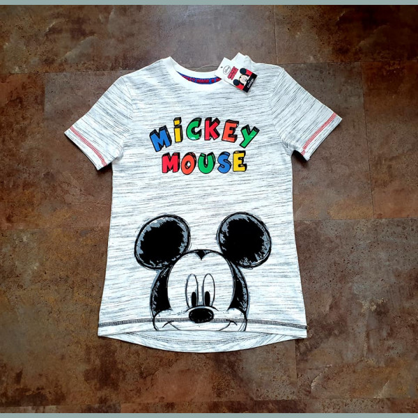 George Jungen T-Shirt Disney Mickey Maus grau 
