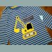 Matalan Jungen Shirt Bagger gestreift langarm blau 9-12/80