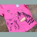 Bluezoo Mädchen T-Shirt Top Giraffe Tiger Herz pink 12-18/86